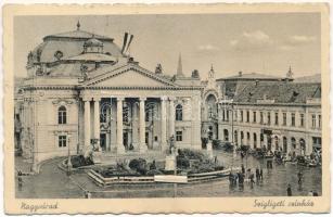 1943 Nagyvárad, Oradea; Szigligeti színház. leporellólap 10 kis képpel / theatre. leporellocard with 10 pictures (EK)