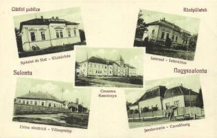 Nagyszalonta with gendarme barracks, power plant and hospital