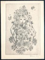 1972 Kodály Zoltánné Péczely Sarolta (1940- ) énekművész autográf aláírása és sorai üdvözlőkártyán (...