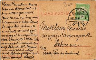 1911 Nyitra, Nitra; Szigeti út és vár. Schwarz A. kiadása 484. / street and castle (EB)