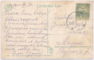 1916 Munkács, Mukacheve, Mukacevo; vár. Vasúti levelezőlapárusítás 2. 1915. / castle (EK)