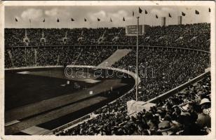 1936 Berlin, Reichssportfeld, Deutsche Kampfbahn. Amtliche Olympia Postkarte / Olimpiai stadion / Olympic sport stadium (EK)