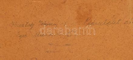 Kastaly István (1892-1991): Csendélet festőecsetekkel. Olaj, farost, jelezve jobbra lent, hátoldalán...