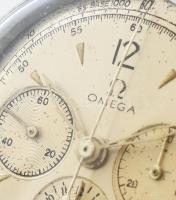 Omega chronometer Cal 321. vinatage, működő, jó állapot, enyhén korrodált számlap, új bőr szíj szerk...