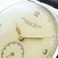 IWC Schaffhausen kézi felhúzós karóra C83-as szerkezettel. Jelzett, felújított számlap, jelzett szer...