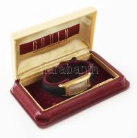 Gruen kézi felhúzós férfi karóra cca 1930. Jelzett, számlap, működő, jó állapotban, eredeti bakelit ...