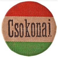 DN &quot;Csokonai&quot; trikolor színű textiljelvény (28mm) T:AU,XF