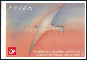 10 years of Folon Foundation stamp booklet, 10 éves a Folon-Alapítvány bélyegfüzet