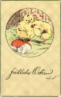 1909 Fröhliche Ostern! / Húsvéti üdvözlet / Easter greeting. litho (fa)