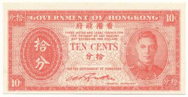 Hongkong 1945. 10c T:UNC,AU Hong Kong 1945. 10 Cents C:UNC,AU Krause 323.