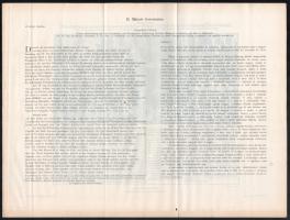 cca 1900 II. Mátyás koronázása , a Magyar Nemzet Története melléklete, hajtva, 34x26 cm