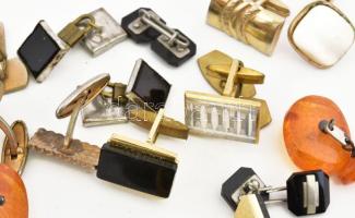 Vegyes mandzsetták, 13 pár + 13 db pár nélküli (össz. 39 db), közte érdekes darabokkal