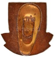1940. "PTSC (Pénzügyi Tisztviselők Sport Clubja) Természetjáró osztály" zománcozott bronz ...