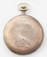 Tavannes zsebóra ezüst (Ag) tokkal, fém számlappal, működik, de javításra szorul d: 50 mm