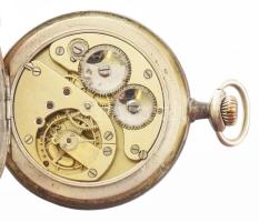 Tavannes zsebóra ezüst (Ag) tokkal, fém számlappal, működik, de javításra szorul d: 50 mm