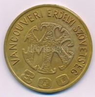 1990. "Mikes Kelemen 1690-1990 / Vancouveri Erdélyi Szövetség 300" bronz emlékplakett (63m...