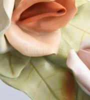 Aquincum virág. Kézzel festett, jelzett, minimális lepattanással 13 cm