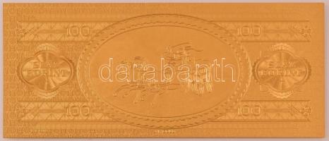 1947. 100Ft aranyozott bankjegy replika T:UNC