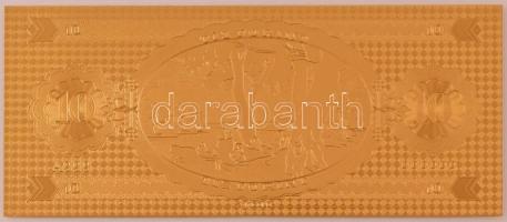 1947. 10Ft aranyozott bankjegy replika T:UNC