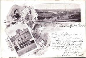 1899 Horice with Maixner house and the Maixner brothers (b)