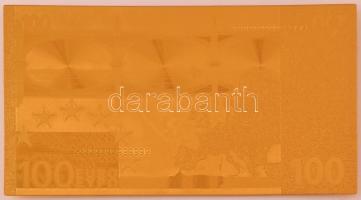 2002. 100E aranyozott bankjegy replika T:UNC
2002. 100 Euro gilt banknote replica C:UNC