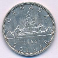 Kanada 1966. 1$ Ag "II. Erzsébet" T:AU,XF ü.
Canada 1966. 1 Dollar Ag "Elizabeth II&...