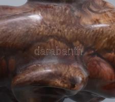 Komlós testvérek Budapest: elefánt könyvtámasz, kis kopással, jelzett, 22x15,5 cm