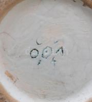 Iparművészeti Vállalatos Gorka mázas kerámia váza, jelzett, hibátlan, 23x16 cm