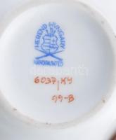 Herendi virág mintás dobozka. Kézzel festett, jelzett, hibátlan d: 6 cm