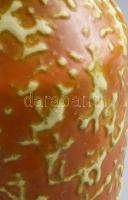 Retro iparművészeti váza, domború foltos mázazással, jelzés nélkül, hibátlan, m: 31 cm