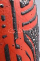 Erdéliy István: Retro váza. Hólyagos mázazással, címkével jelzett, kis kopással, m: 25 cm