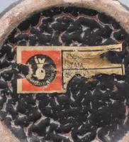 Erdéliy István: Retro váza. Hólyagos mázazással, címkével jelzett, kis kopással, m: 25 cm