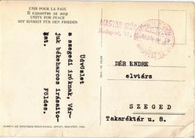 1955 Összefogással megvédjük a békét! Kiadja az Országos Béketanács / Unity for peace propaganda (EB...