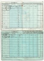 3db-os betétkönyv tétel, benne: Keszeg 1941. "Magyar Királyi Postatakarékpénztár - Keszeg"...