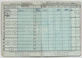 3db-os betétkönyv tétel, benne: Keszeg 1941. "Magyar Királyi Postatakarékpénztár - Keszeg"...