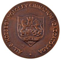 1996. "A körmendi Kölcsey Ferenc Gimnázium 50. évfordulója" kétoldalas, öntött bronz emlék...