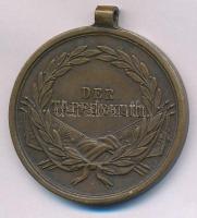 1914. "Ferenc József Bronz Vitézségi Érem" bronz kitüntetés mellszalag és fül nélkül. Szig...