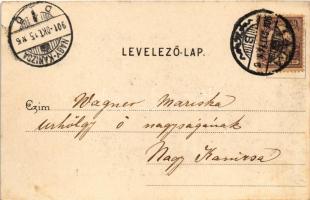 1901 Tata, Tata-Tóváros; Erzsébet tér. Nobel Adolf kiadása (fl)