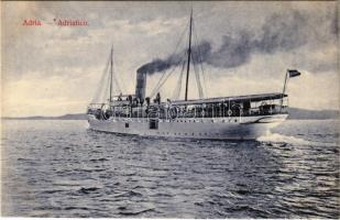 Adria, &quot;Pannónia&quot; gőzhajó. Divald Károly 1210-1909. / Hungarian steamship