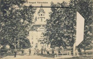 Szeged Leporelló víztoronnyal, zsinagógával, vasútállomással