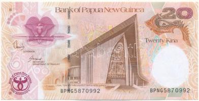 Pápua Új-Guinea 2008. 20K &quot;35 éves a Pápua Új-Guinea Bank&quot; emlékkiadás T:AU Papua New Guinea 2008. 20 Kina &quot;35th Anniversary - Bank of Papua New Guinea&quot; commemorative issue C:AU Krause P#36