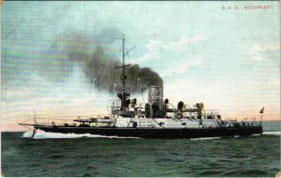 K.u.K. Kriegsmarine / SMS Budapest az Osztrák-Magyar Haditengerészet Monarch-osztályú partvédő páncélosa / Austro-Hungarian Navy SMS Budapest coastal defense ship. G. Fano Pola (Rb)