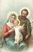 The Holy family litho