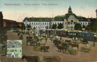 Nagybecskerek market, tram