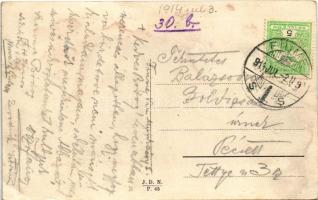 1914 Fiume, Rijeka; Calle San Bernardino, Farmacia, Pavletic P. / utca, gyógyszertár és üzlet / stre...