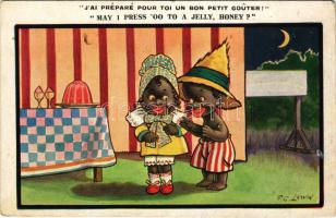 May I press &#039;oo to a jelly, honey? Inter-Art Co., Florence House Comique Series 6915. - Black American children humour / Afroamerikai gyerek humor s: F. G. Lewin (EK)