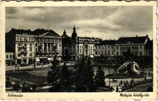 Kolozsvár, Cluj; Mátyás király tér / square (EK)