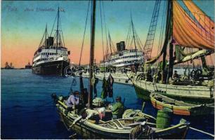 Pola, Molo Elisabetta / ships. C. Fano POla 1915/16. 39. (fl)