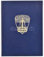 1998 Rendőrség bronz emlékérem adományozó oklevél, Dr. Orbán Péter országos rendőrfőkapitány aláírás...