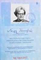 1985 Magyar Népköztársaság fényképes kék útlevél, bélyegzésekkel